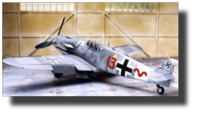 Messerschmitt Bf 109 G. Scratch built in metal by Rojas Bazán. 1:15 scale.